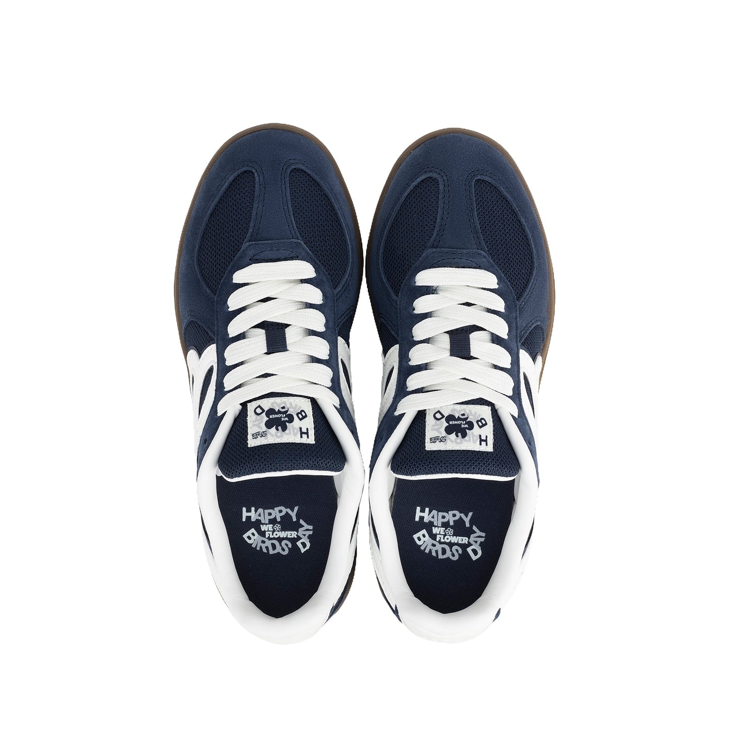 Happy Birds Day Low Sneakers navy