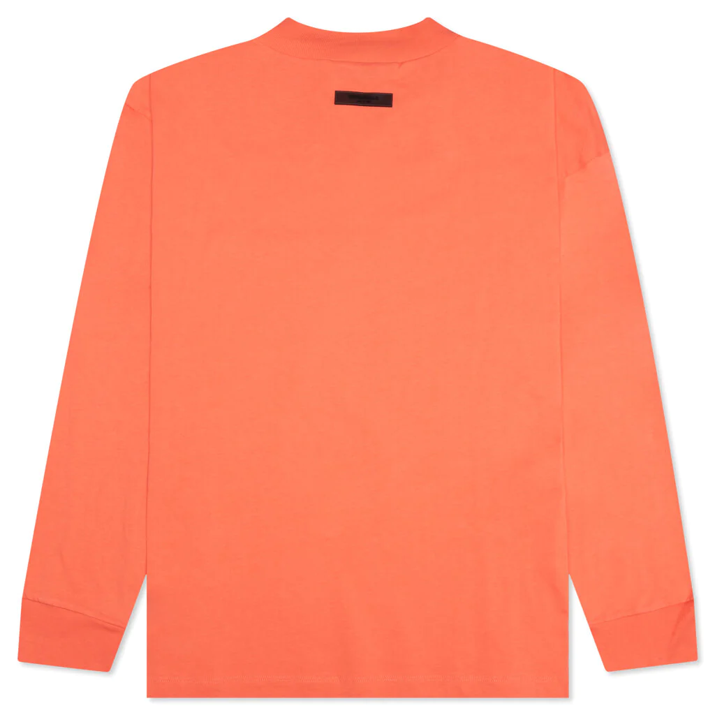 Fear of God Essentials Long-Sleeve Tee 'Coral'