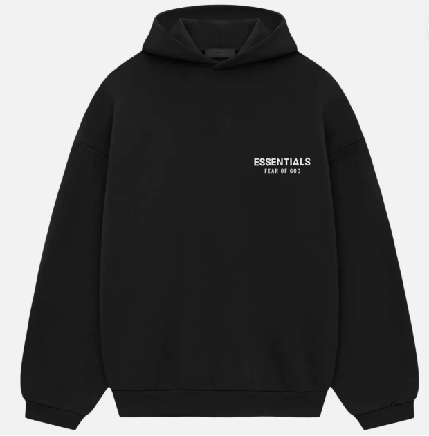 Fear Of God Essentials Fleece Hoodie II Black (192HO246250F) Men's Size XXS-2XL
