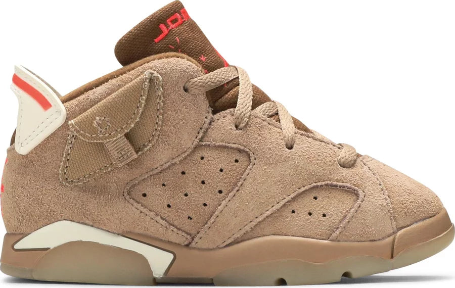 Nike Jordan 6 Retro Travis Scott British Khaki Kids (TD) DH0692-200