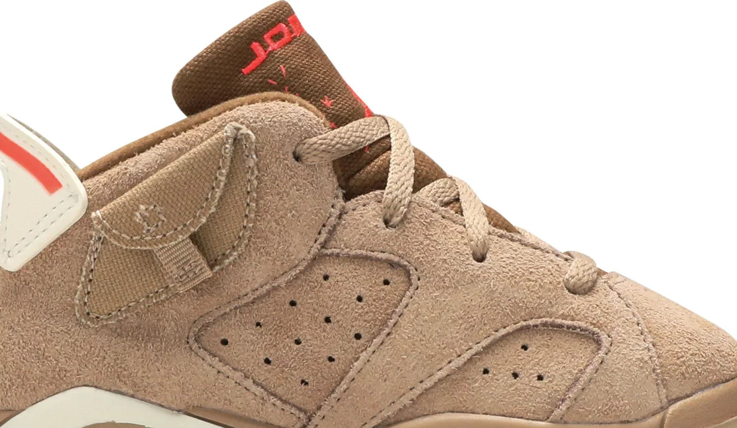 Nike Jordan 6 Retro Travis Scott British Khaki Kids (TD) DH0692-200