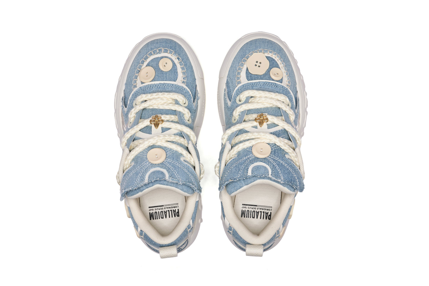 Palladium Button Sneaker denim