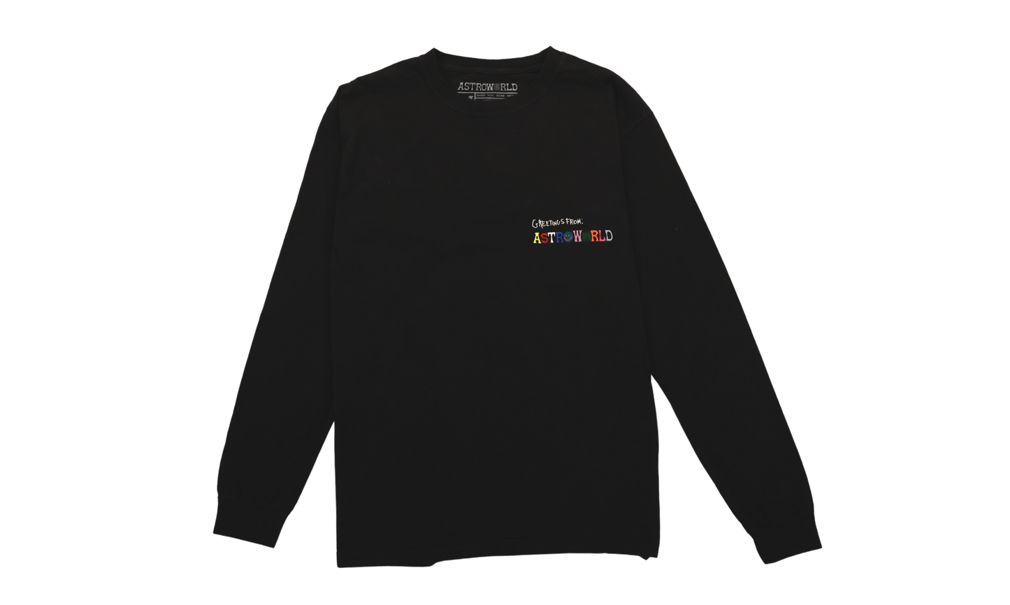 Travis Scott Greetings From Astroworld Long Sleeve (83665-109) Men's Size M-2XL