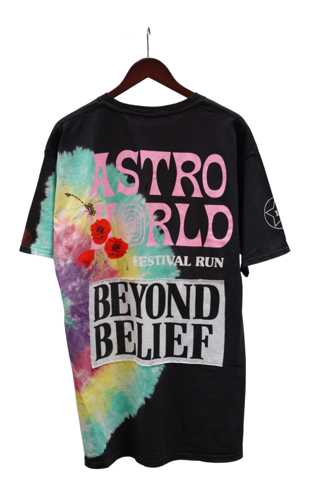 Travis Scott Astroworld Festival Run Beyond Tee Black (93665-346) Men's Size S-L