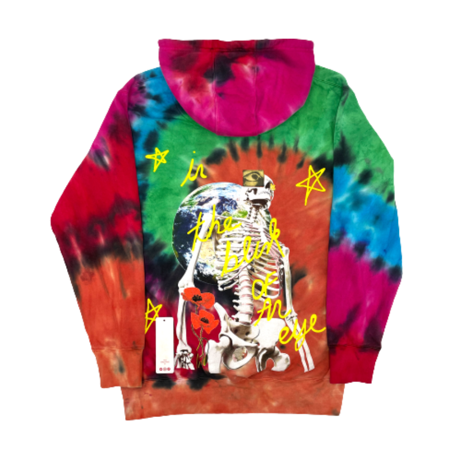 Travis Scott UK Blink of an Eye Tie Dye Hoodie (93665-567) Men's Size S-XXL