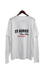 Travis Scott TS Birds The Ends Long Sleeve Tee White (TSCJ-LS009) Men Size S-2XL