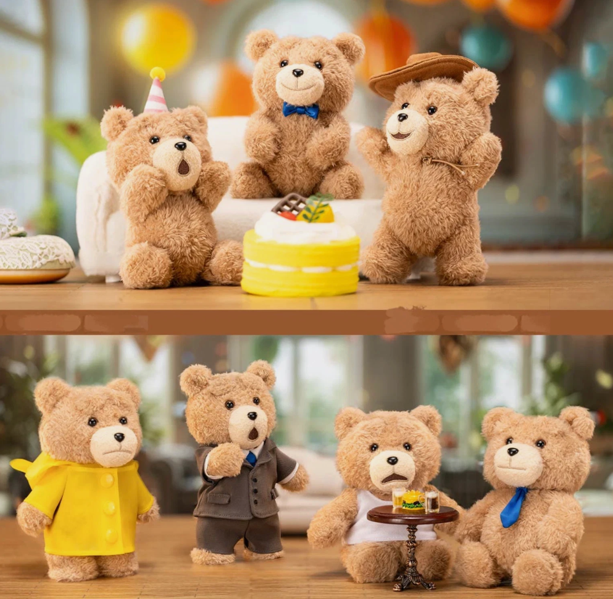 POP MART Ted2 Teddy Bear Action Plush Series (PM-044831) Single Blind Box