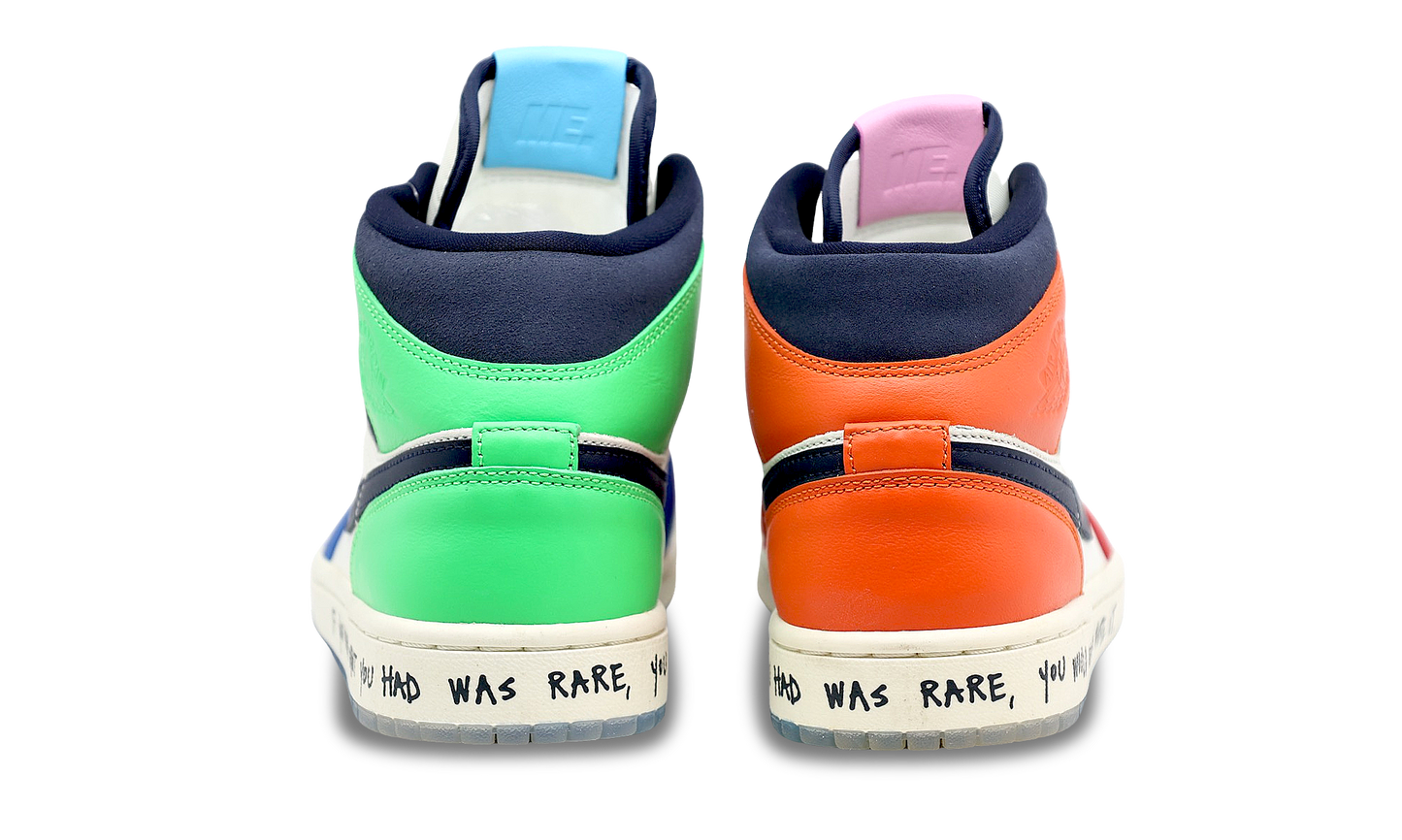 Nike Jordan 1 Mid x Melody Ehsani SE Fearless 2019 (CQ7629-100) Women's Size 6-8