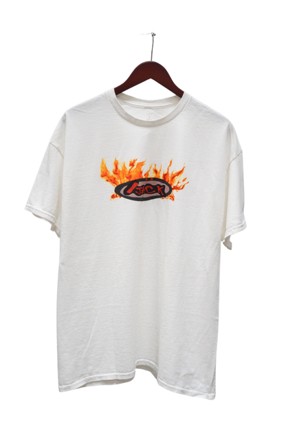 Travis Scott Cactus Jack Flame T-shirt Cream