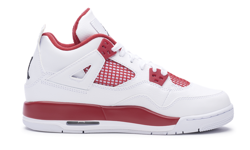 Nike Jordan 4 Retro Alternate 89 White Gym Red GS (408452-106) Youth Size 6Y-7Y
