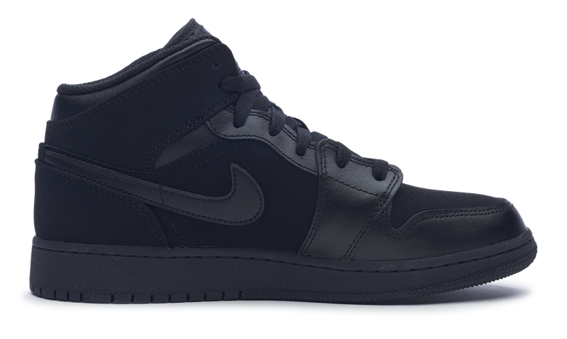 nike Air Jordan 1 Retro Mid GS 'Black Dark Grey'