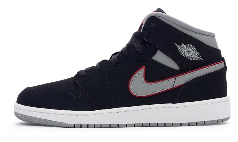nike Air Jordan 1 MID(GS) 'Black Particle Grey'