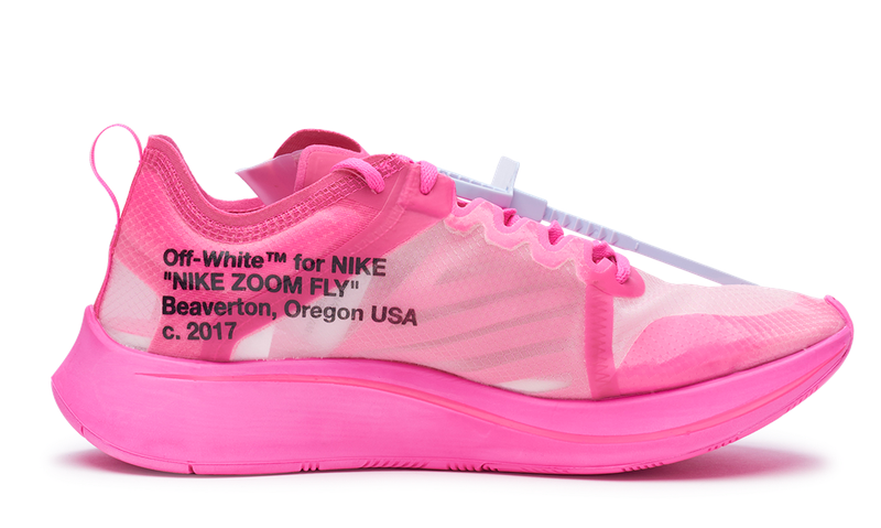 Nike Zoom Fly SP x OFF-WHITE Tulip Pink 2018 (AJ4588-600) Men's Size 4-13