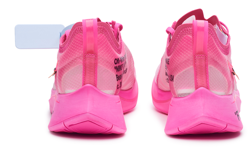 Nike Zoom Fly SP x OFF-WHITE Tulip Pink 2018 (AJ4588-600) Men's Size 4-13