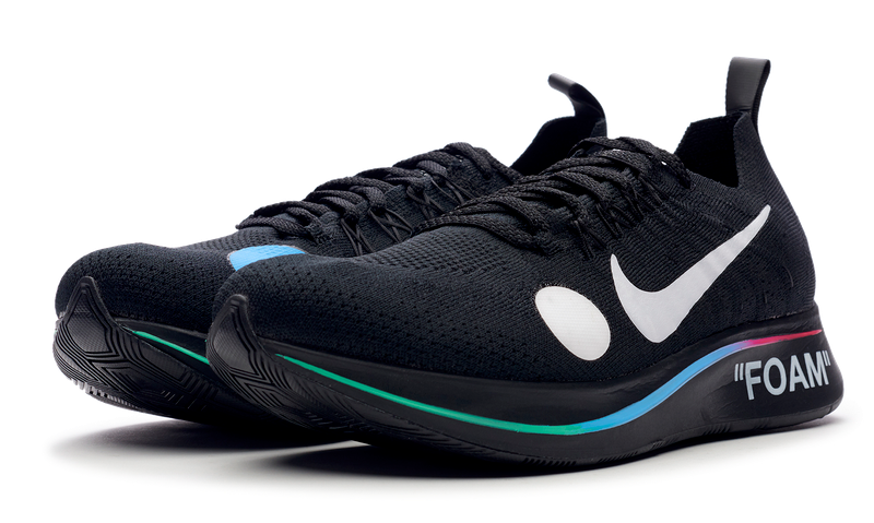 Nike Zoom Fly Mercurial x OFF-WHITE Black 2018 (AO2115-001) Men's Size 6-12