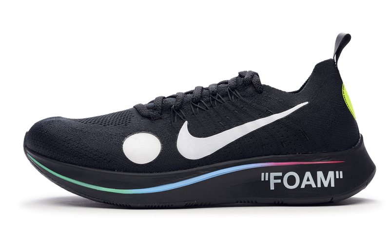 Nike Zoom Fly Mercurial x OFF-WHITE Black 2018 (AO2115-001) Men's Size 6-12