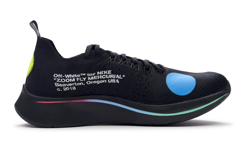 Nike Zoom Fly Mercurial x OFF-WHITE Black 2018 (AO2115-001) Men's Size 6-12