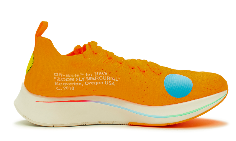 Nike Zoom Fly Mercurial x OFF-WHITE Total Orange 2018 (AO2115-800) Men Size 8-11