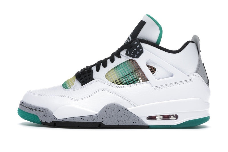 Nike Jordan 4 Retro White Lucid Green Rasta (AQ9129-100) Women's Size 11-12