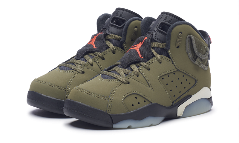 Nike Jordan 6 Retro x Travis Scott PS (CQ3565-200) Preschool Size 11C-3Y