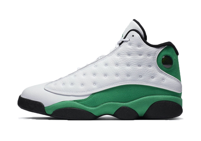 nike Air Jordan 13 Retro White Lucky Green