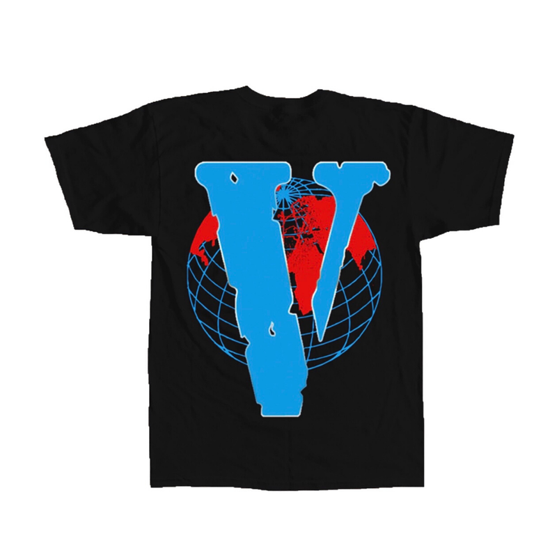 Juice Wrld x Vlone Earth T-Shirt Black