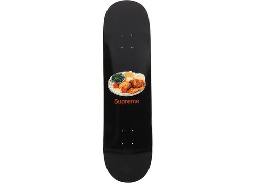 Supreme Chicken Dinner Skateboard Deck Black SS18 (SS18SB7/SUPP016) One Size