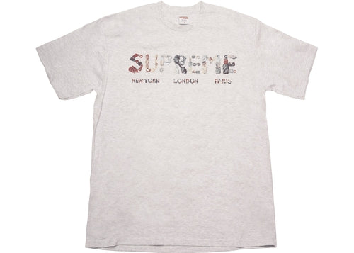 Supreme Rocks Tee Ash Grey/Black/Orange/Red/White SS18 (SS18T49) Men Size M-XL