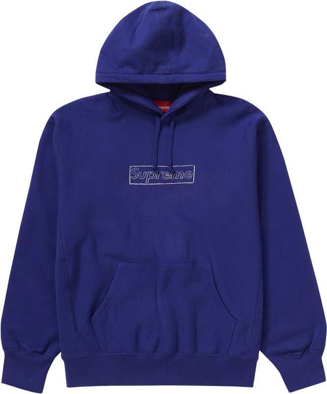 Supreme x KAWS Chalk Logo Hooded Sweatshirt SS21 (SS21SW39) Men Sizes S-XL