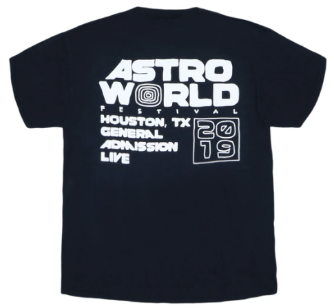 Travis Scott Astrofest Staff 2019 Tee Black (93665-259) Men's Size S-XXL