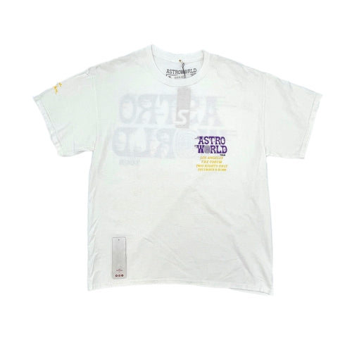Travis Scott Astroworld LA Exclusive White Tee (93665-125) Men's Size XL-3XL