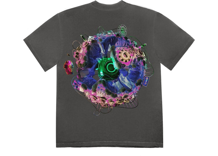 Travis Scott Back Bling T-Shirt Washed Black
