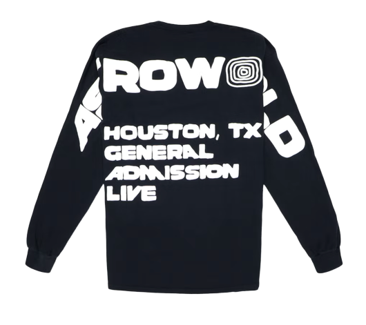 Travis Scott Eye Long Sleeve Tee Black