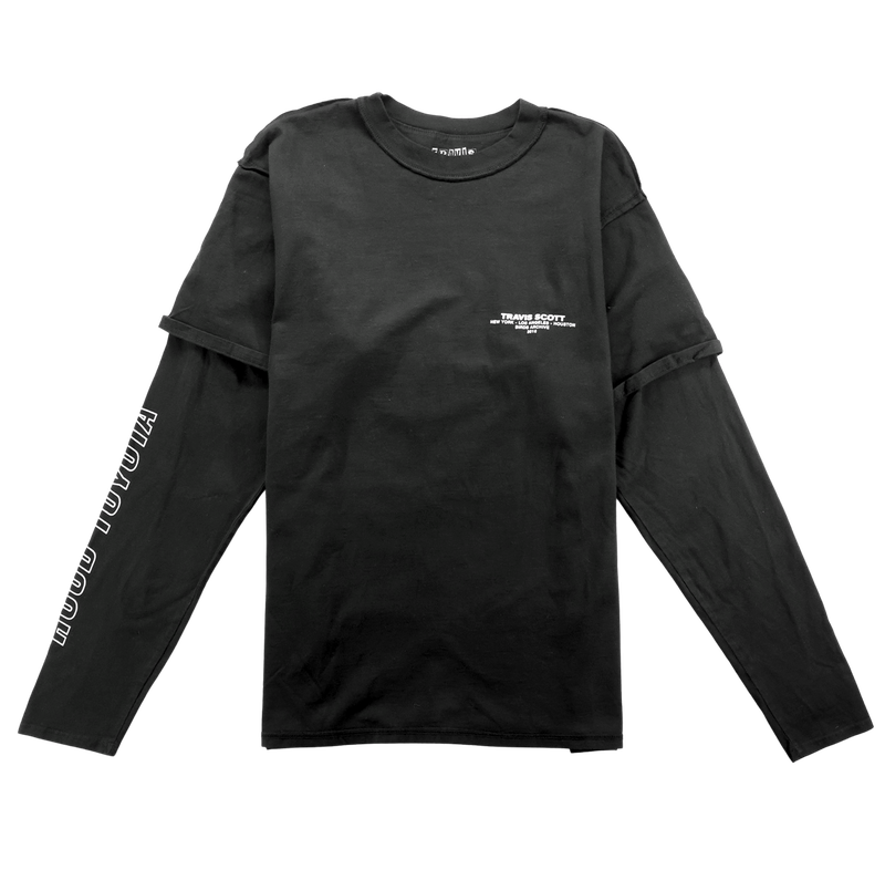 Travis Scott Hood Toyota Long Sleeve Tee Black