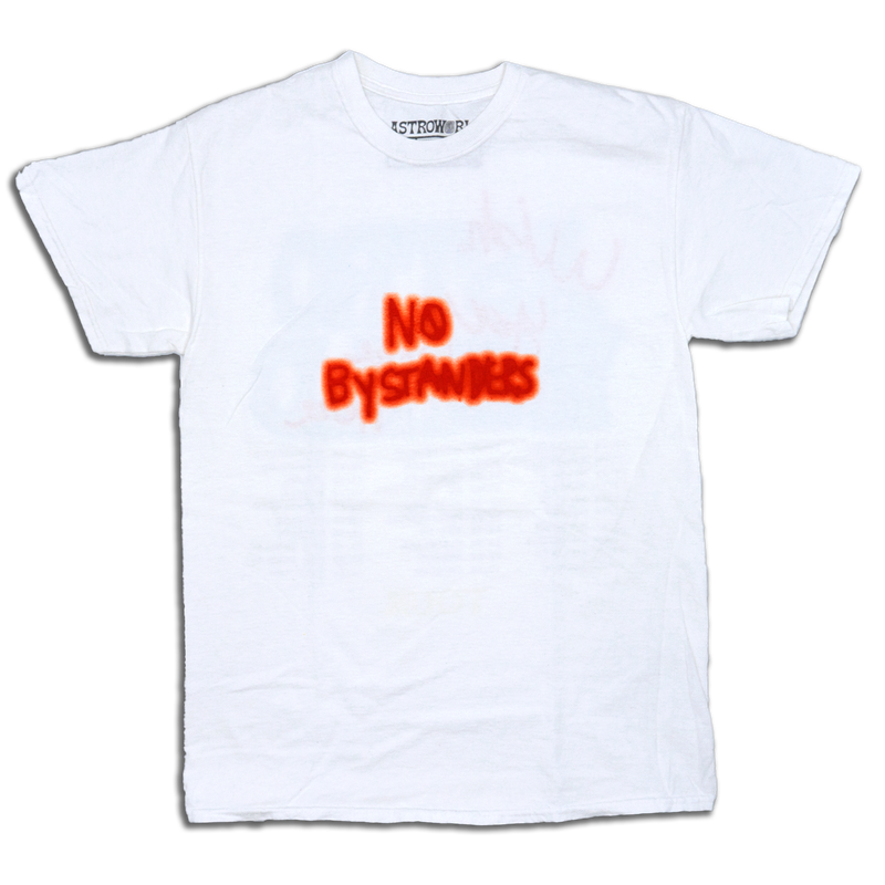 Travis Scott Astroworld No Bystanders Tee White (93665-119) Men's Size S-XXL