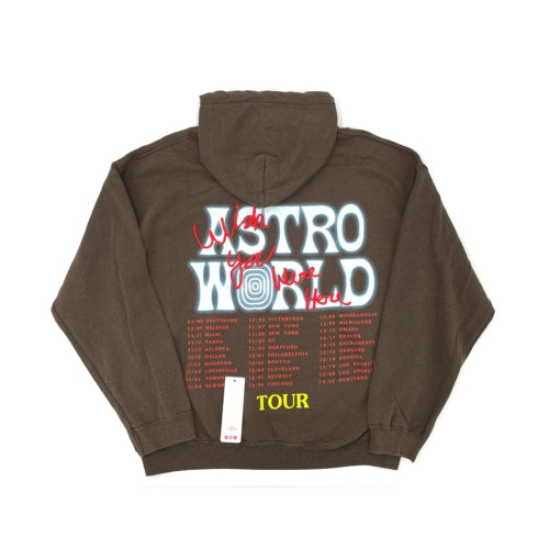 Travis Scott Sicko Mode Hoodie Washed Brown 2019 (93665-533) Men's Size S-L