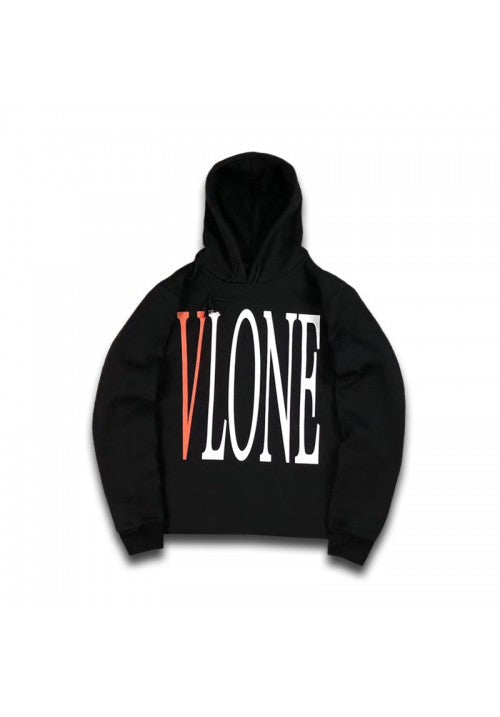 VLONE LOGO HOODIE Blk/Orange