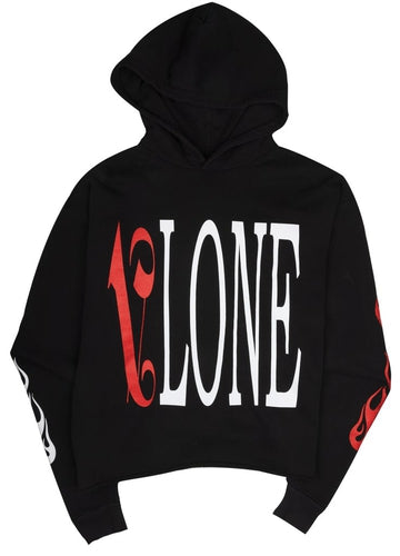 Vlone Palm Angels Hoodie Black/Red