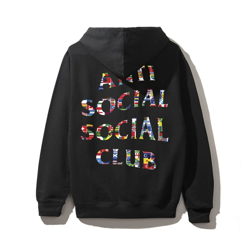 Anti Social Social Club Flag Black Hoodie ASSW445 Men s Size S XL Solestage