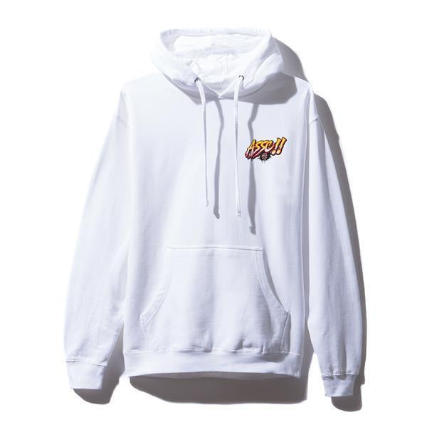Anti social club white hoodie top