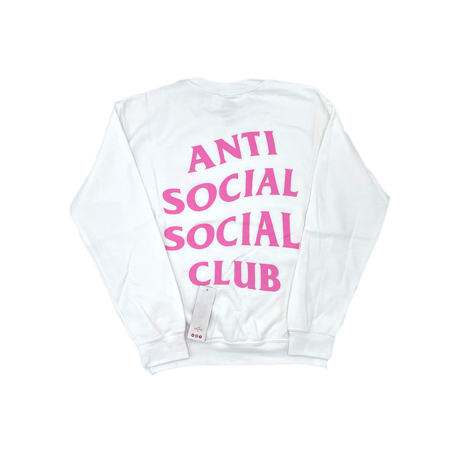 Antisocial social club Crewneck White Pink