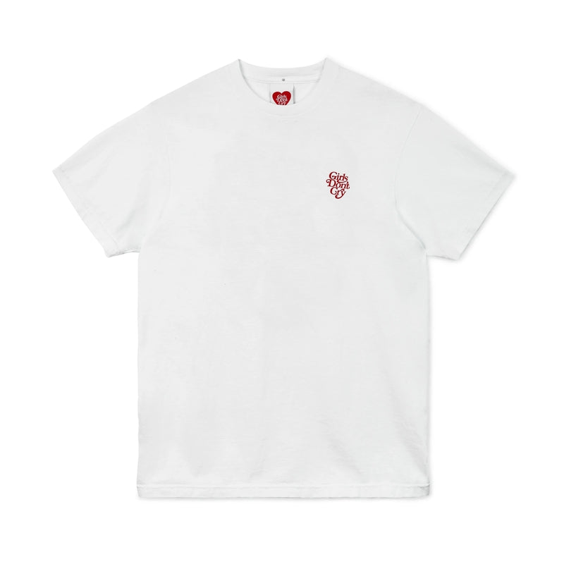 Girls Don't Cry GDC Logo Tee White/Red