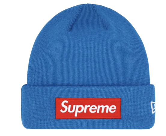 Supreme New Era Box Logo Beanie (FW22) Blue
