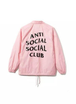Antisocial Social Club Coach Jacket Pink White