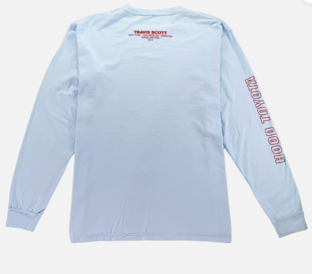Travis Scott TS Birds The Ends Long Sleeve Tee Blue (TSCJ-LS019) Mens Size S-XXL