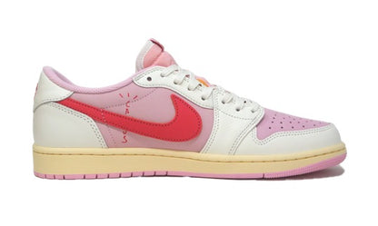 Jordan 1 Retro Low OG SP Travis Scott Sail Tropical Pink  IQ7604-101