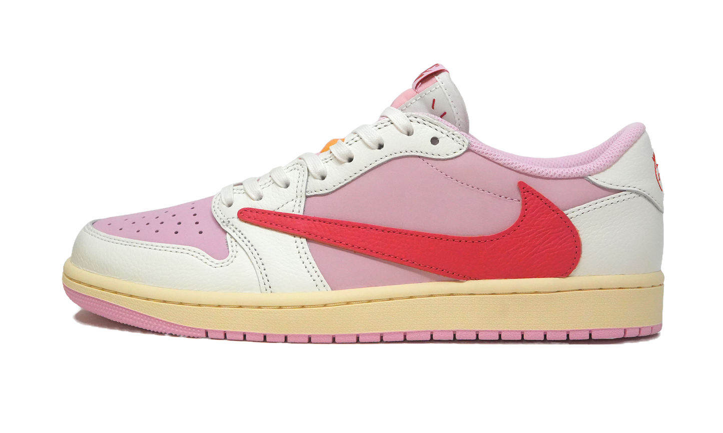Jordan 1 Retro Low OG SP Travis Scott Sail Tropical Pink  IQ7604-101