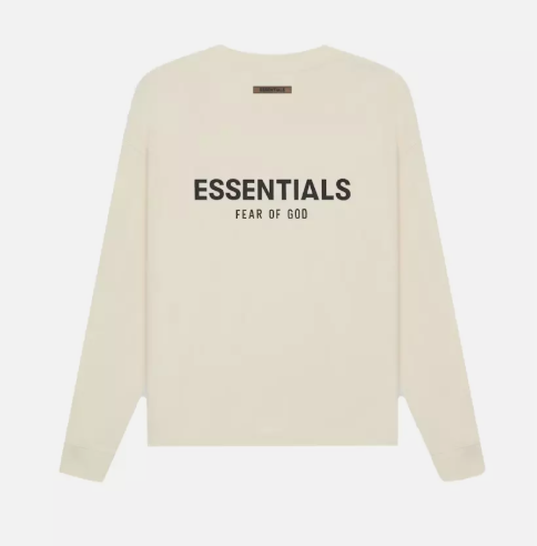 Fear Of God Essentials Long Sleeve Tee Cream (125SP212011FW) Men's Size XXS-S