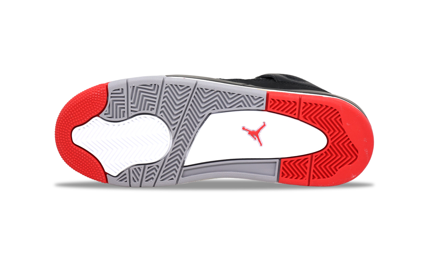 Nike Jordan 4 Retro Bred - Black Cement GS (408452-089) Grade School Size 3Y-7Y