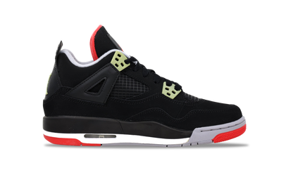 Nike Jordan 4 Retro Bred - Black Cement GS (408452-089) Grade School Size 3Y-7Y